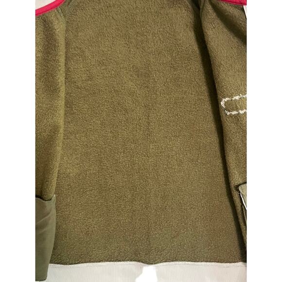 Hollister Surf Track Jacket Womens Med Full Zip Olive Green West Coast Coastal - Picture 5 of 8